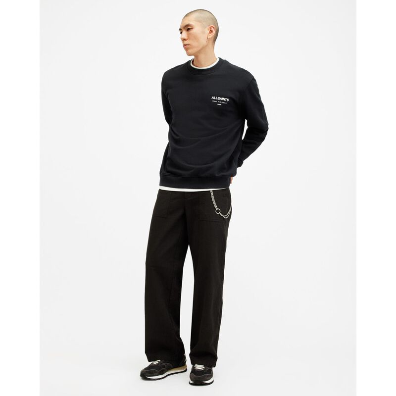AllSaints Underground Relaxed Fit Crew Neck Sweatshirt image number 3